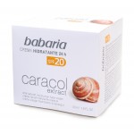 BABARIA SNAIL EXTRACT - CREMA HIDRATANTA CU EXTRACT DE MELC 24 H SPF 20 - protectie UVA / UVB 